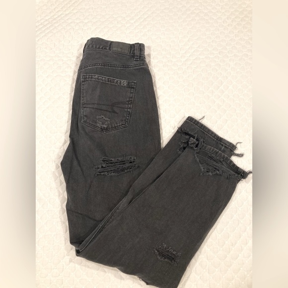 American Eagle Distressed Highwaisted Mom Jeans 4R - Picture 11 of 16